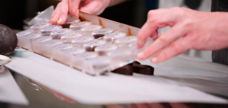 Callebaut chocolates unmould