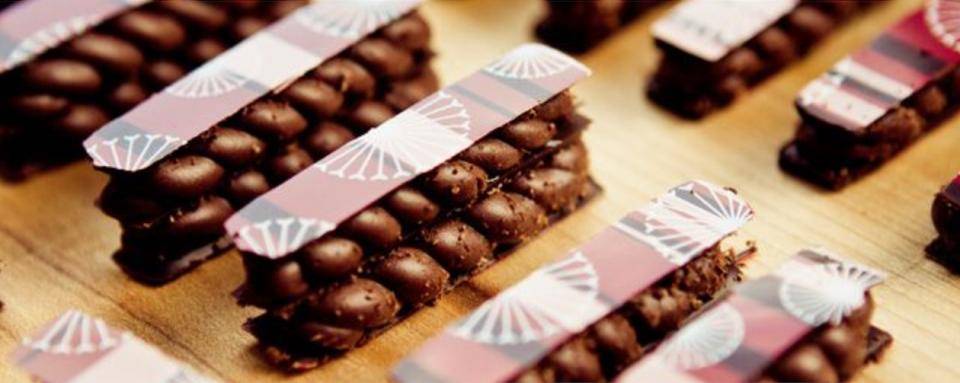 Mango, Chocolate, and Seabuckthorn dessert by Chef Philippe Vancayseele