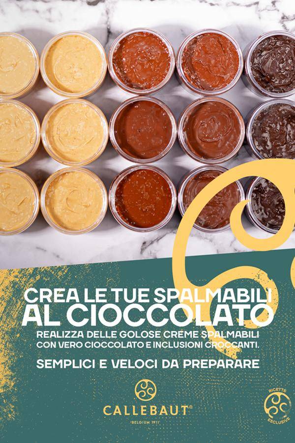 Ricettario crea le tue spalmabili al cioccolato con inclusioni croccanti