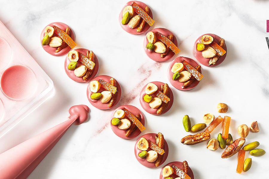 Callebaut Czekoladowa Ruby Mendiants