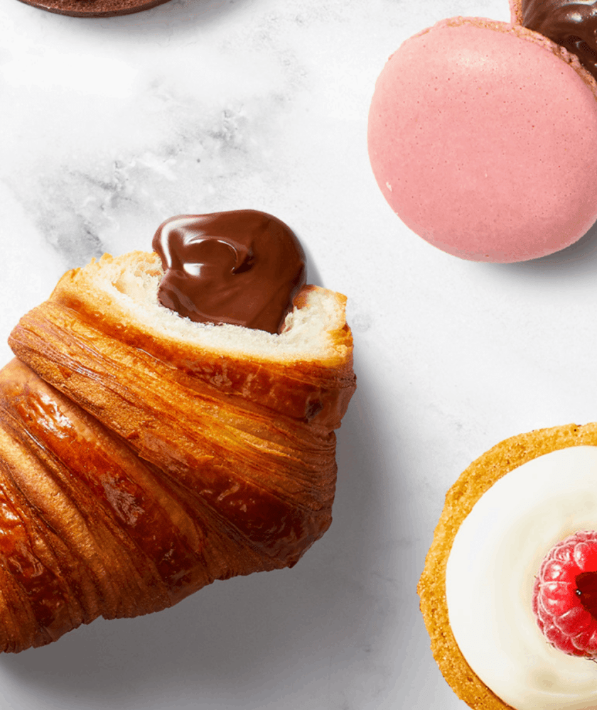 callebaut chocolate filling croissant 