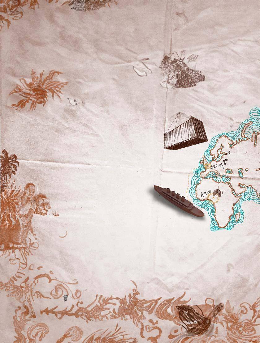 Callebaut - cocoa beans are shipped to Belgium