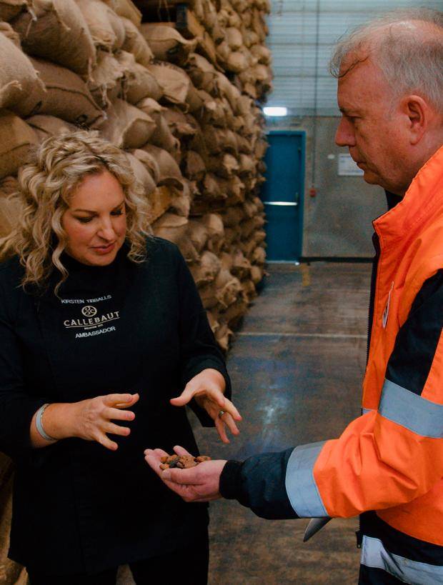 Kirsten Tibballs with callebaut expert 